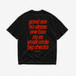 Heavy Oversized Tee - Small Circle Big Checks