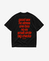 Heavy Oversized Tee - Small Circle Big Checks