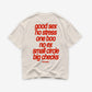 Heavy Oversized Tee - Small Circle Big Checks
