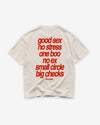 Heavy Oversized Tee - Small Circle Big Checks