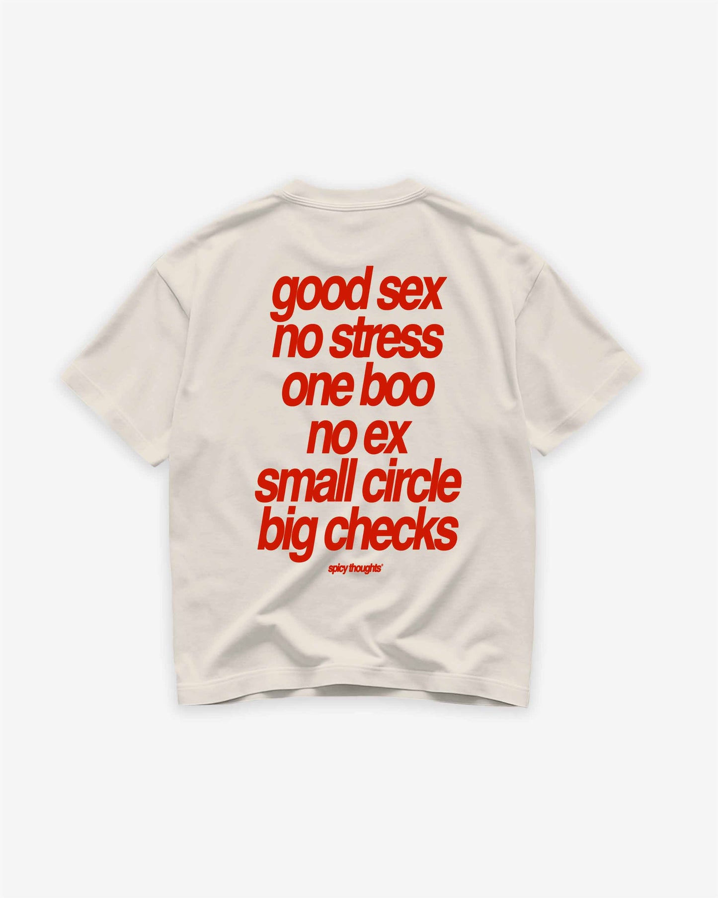 Heavy Oversized Tee - Small Circle Big Checks