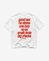 Heavy Oversized Tee - Small Circle Big Checks