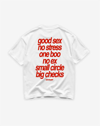 Heavy Oversized Tee - Small Circle Big Checks