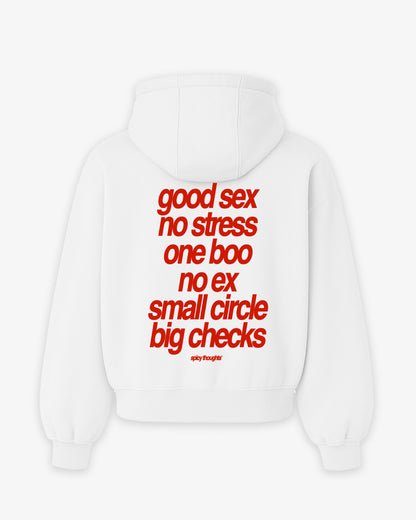 Oversized Hoodie - Small Circle Big Checks