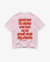 Heavy Oversized Tee - Small Circle Big Checks