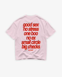 Heavy Oversized Tee - Small Circle Big Checks