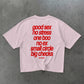 Heavy Oversized Tee - Small Circle Big Checks