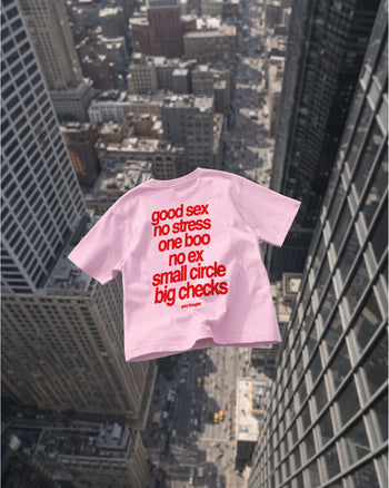 Heavy Oversized Tee - Small Circle Big Checks