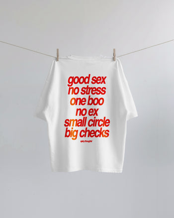 Heavy Oversized Tee - Small Circle Big Checks