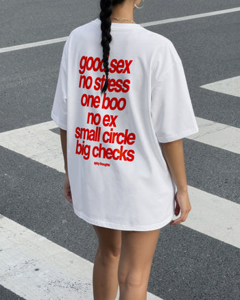 Heavy Oversized Tee - Small Circle Big Checks