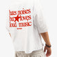 Heavy Oversized Tee - Hates Noises But Loves Loud Music