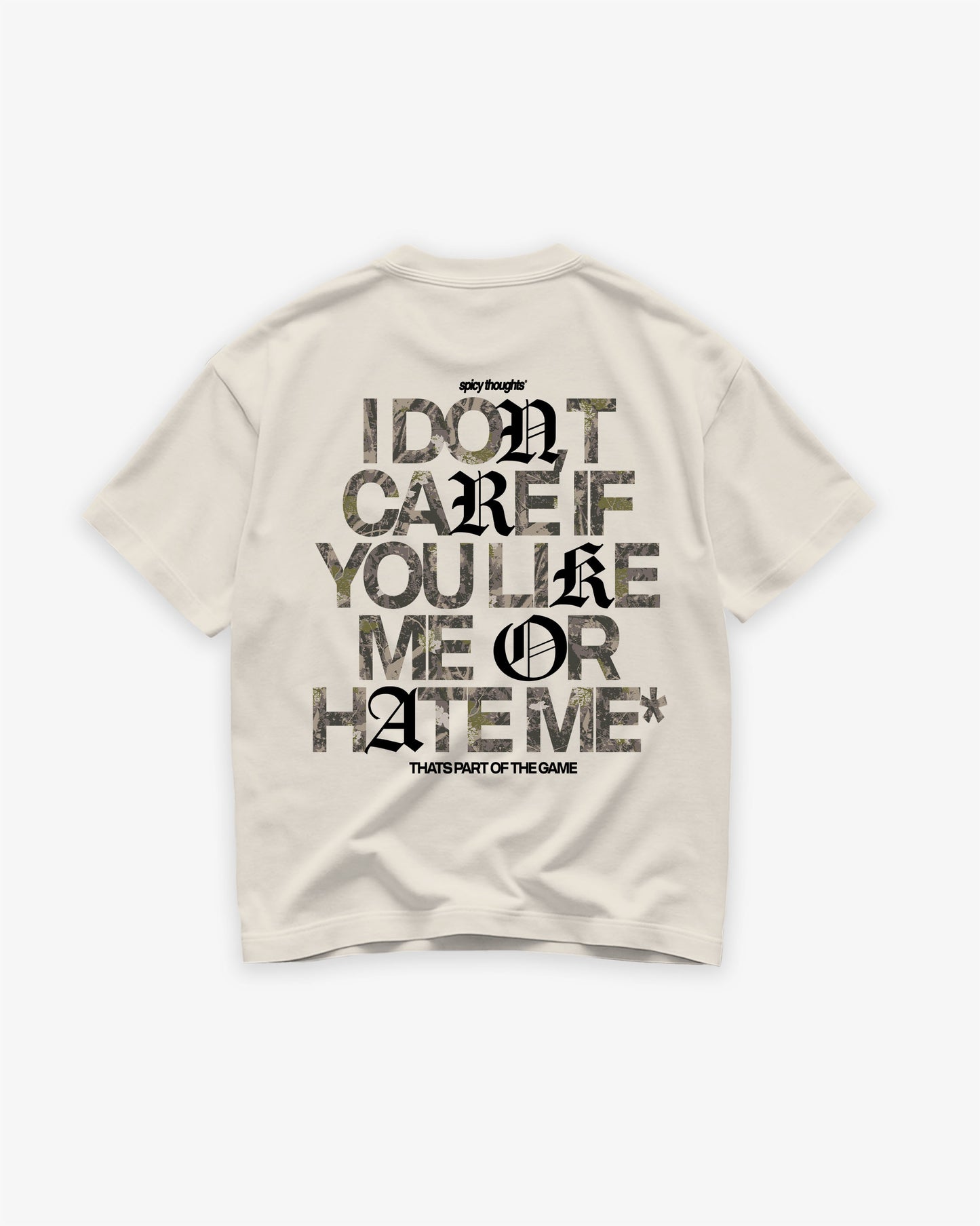 Heavy Oversized Tee - I Don’t Care