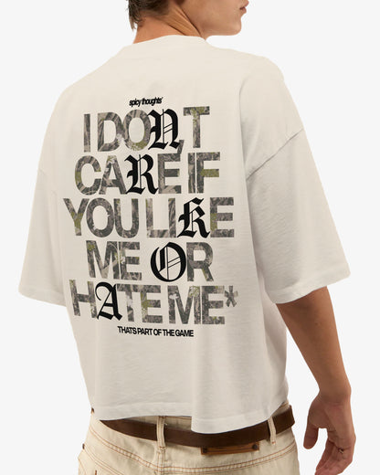 Heavy Oversized Tee - I Don’t Care