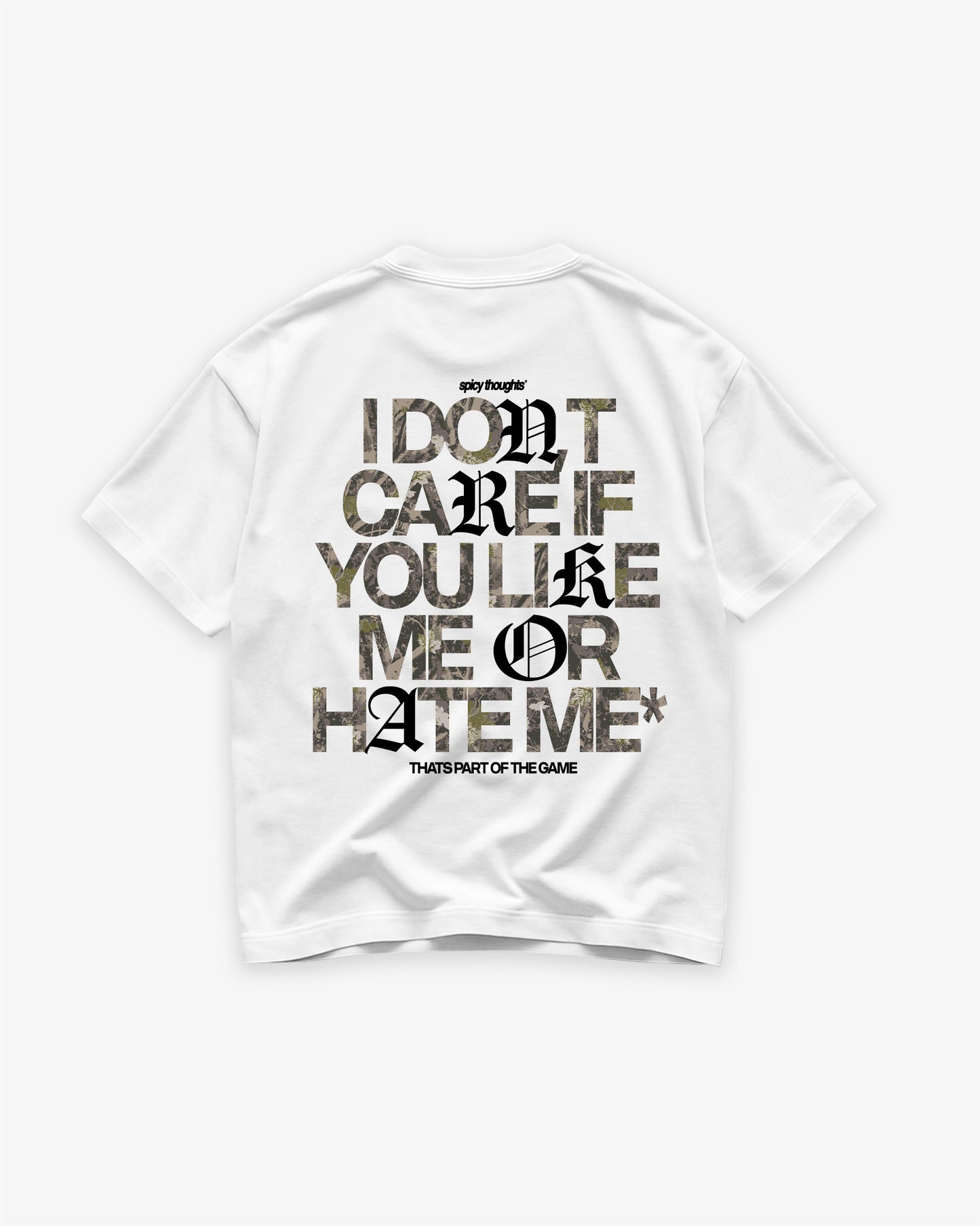 Heavy Oversized Tee - I Don’t Care