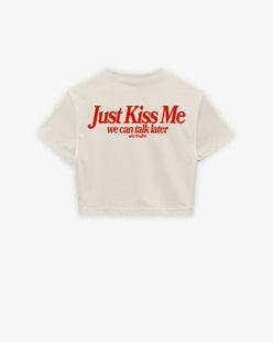 Cropped Tee - Just Kiss Me