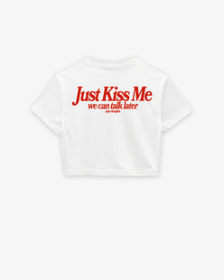 Cropped Tee - Just Kiss Me