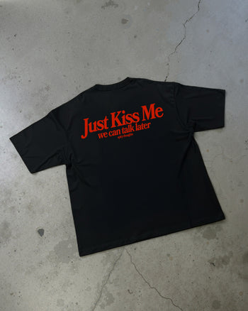 Heavy Oversized Tee - Just Kiss Me