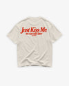 Heavy Oversized Tee - Just Kiss Me