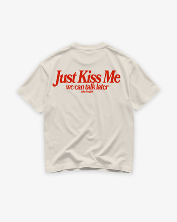 Heavy Oversized Tee - Just Kiss Me