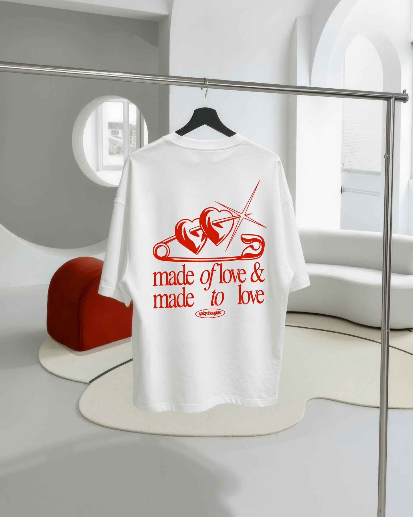 Heavy Oversized Tee - Made of Love & Made to Love