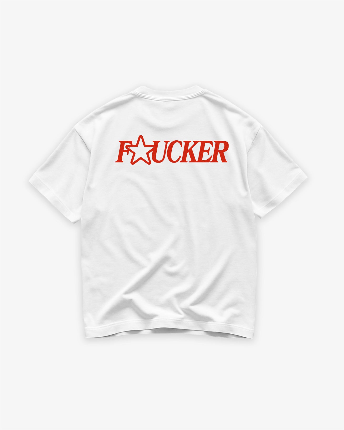 Heavy Oversized Tee White - Mother Fxucker