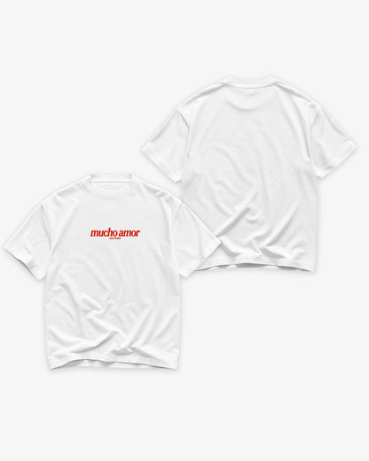Heavy Oversized Tee White - Mucho Amor
