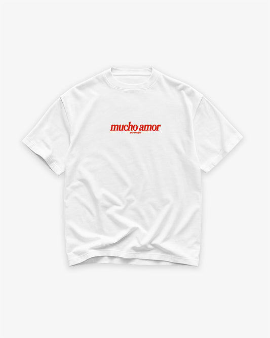 Heavy Oversized Tee White - Mucho Amor