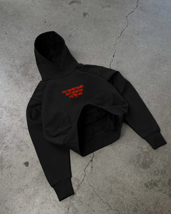 Oversized Hoodie - My Mental Health Isn’t Great But My Tits Are