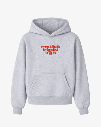 Oversized Hoodie - My Mental Health Isn’t Great But My Tits Are