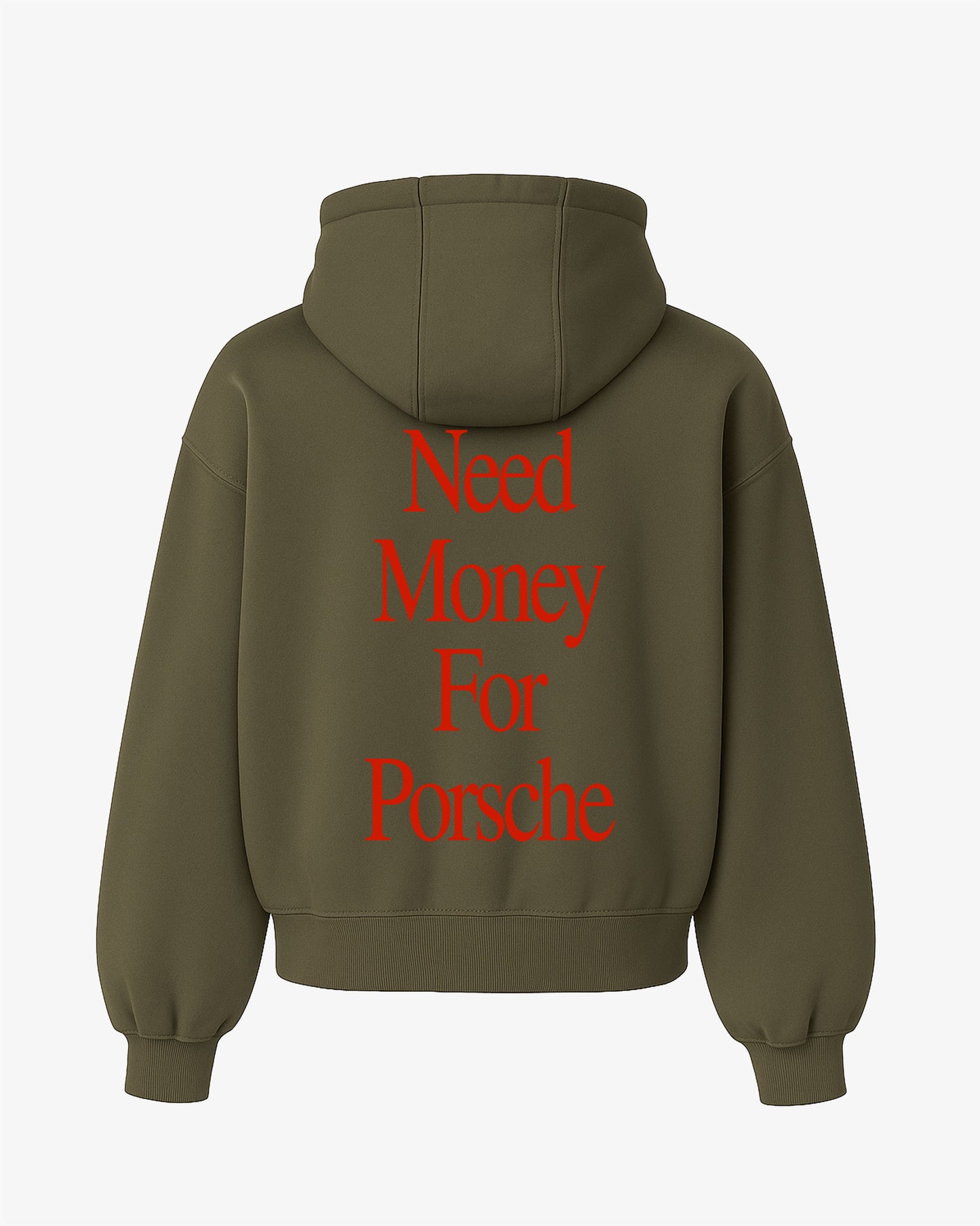 Oversized Hoodie - Need Money For Porsche