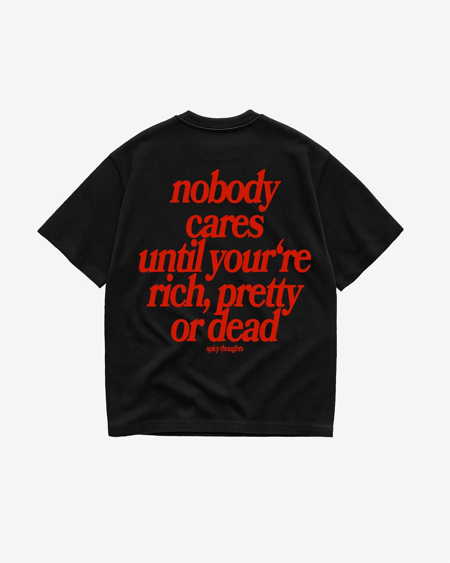 Heavy Oversized Tee - Nobody Cares