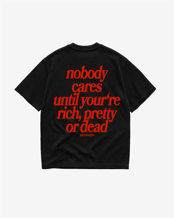Heavy Oversized Tee - Nobody Cares