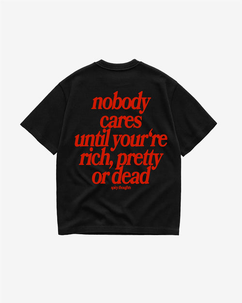 Heavy Oversized Tee - Nobody Cares