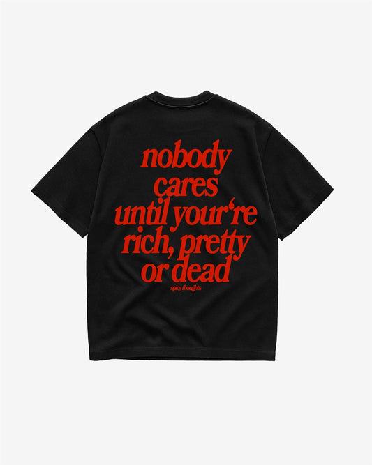Heavy Oversized Tee - Nobody Cares