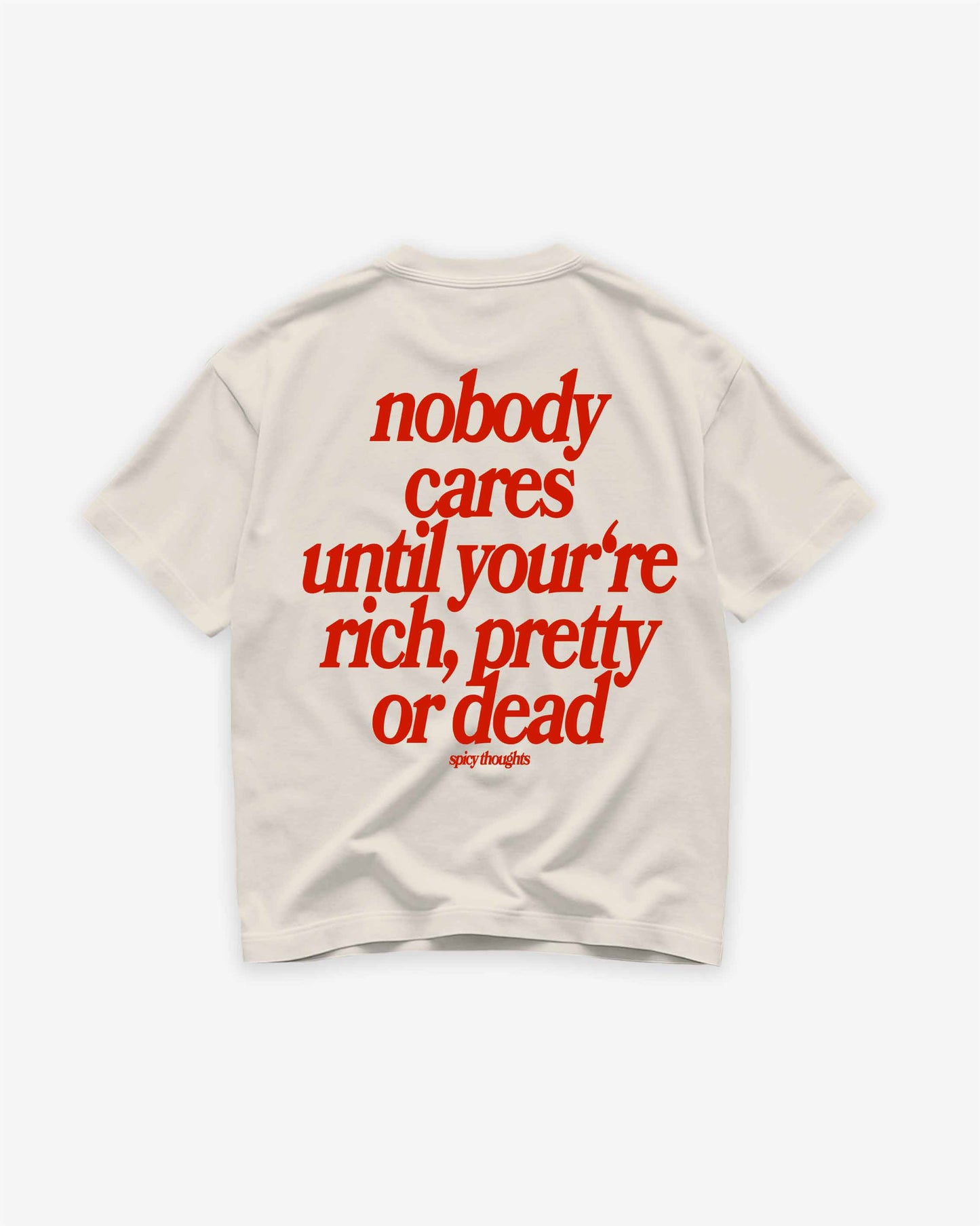 Heavy Oversized Tee - Nobody Cares