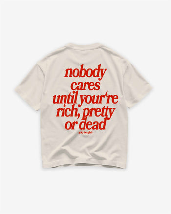 Heavy Oversized Tee - Nobody Cares