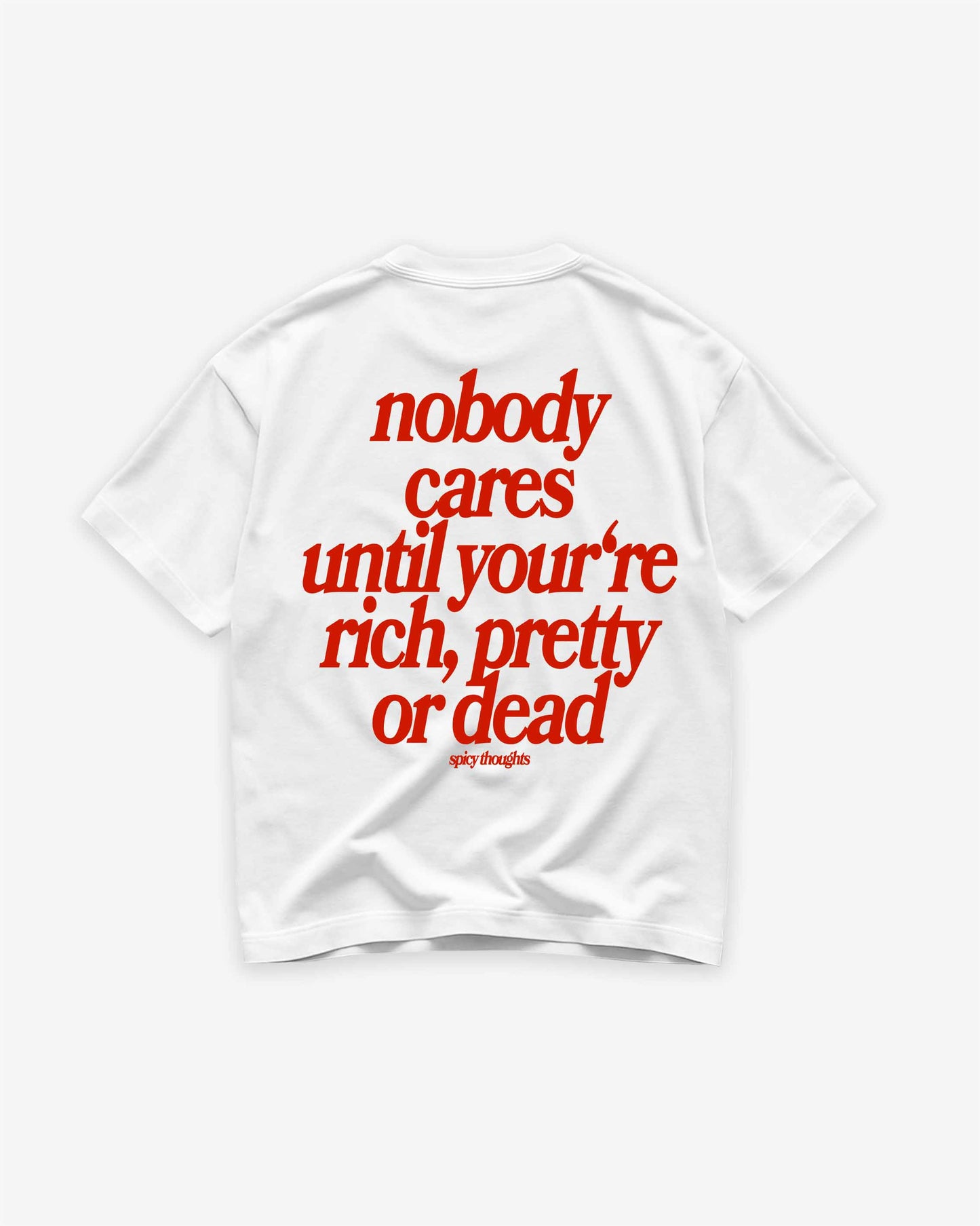 Heavy Oversized Tee - Nobody Cares