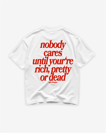 Heavy Oversized Tee - Nobody Cares