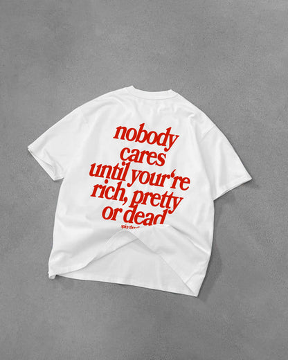 Heavy Oversized Tee - Nobody Cares