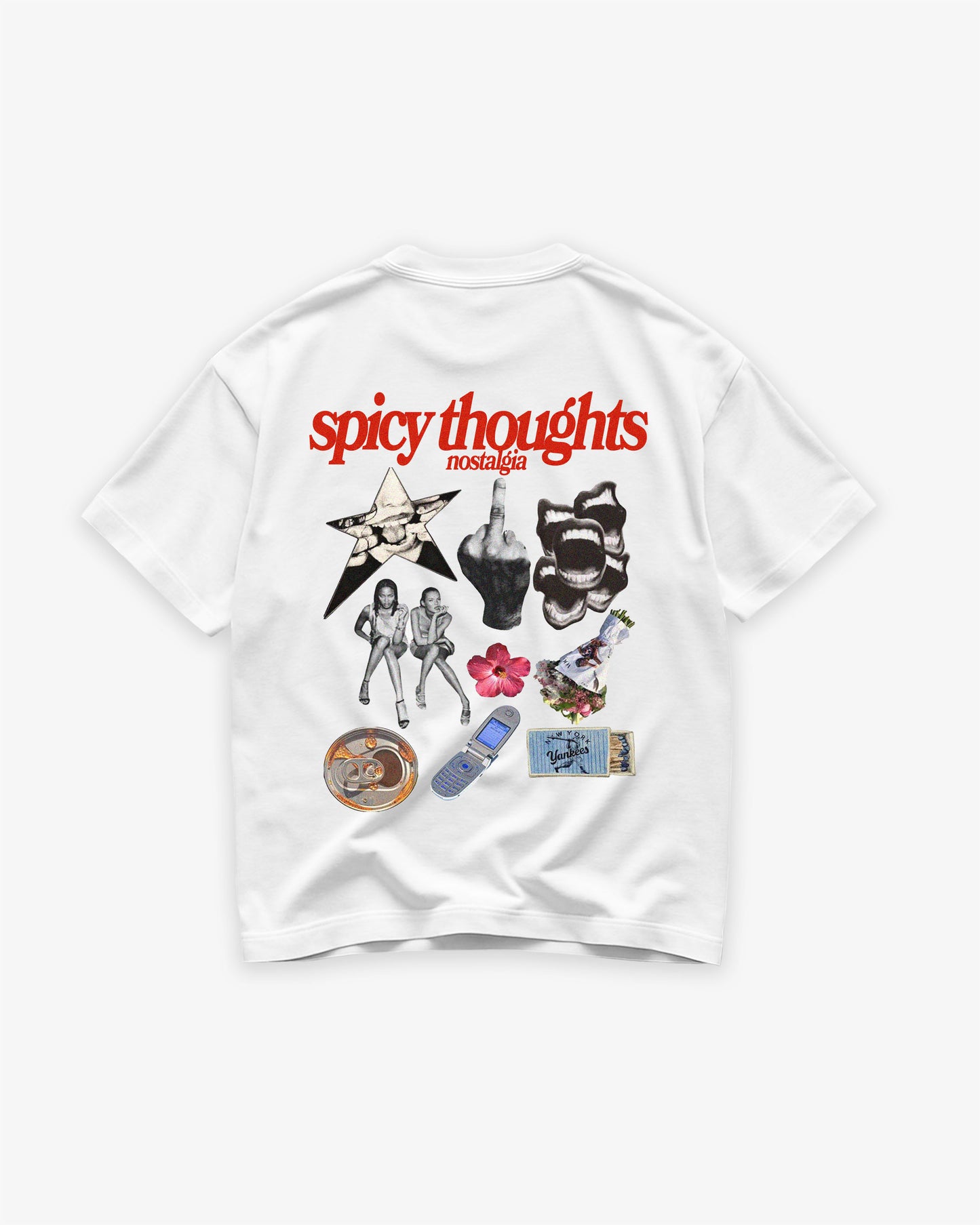 Heavy Oversized Tee White - Nostalgia