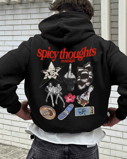 Oversized Hoodie Black - Nostalgia