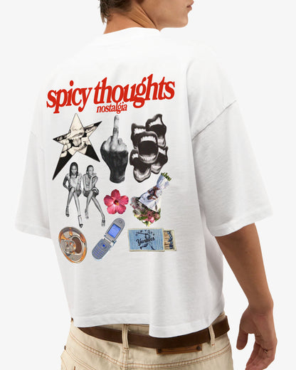 Heavy Oversized Tee White - Nostalgia
