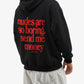 Oversized Hoodie - Nudes Are So Boring Send Me Money
