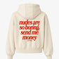 Oversized Hoodie - Nudes Are So Boring Send Me Money
