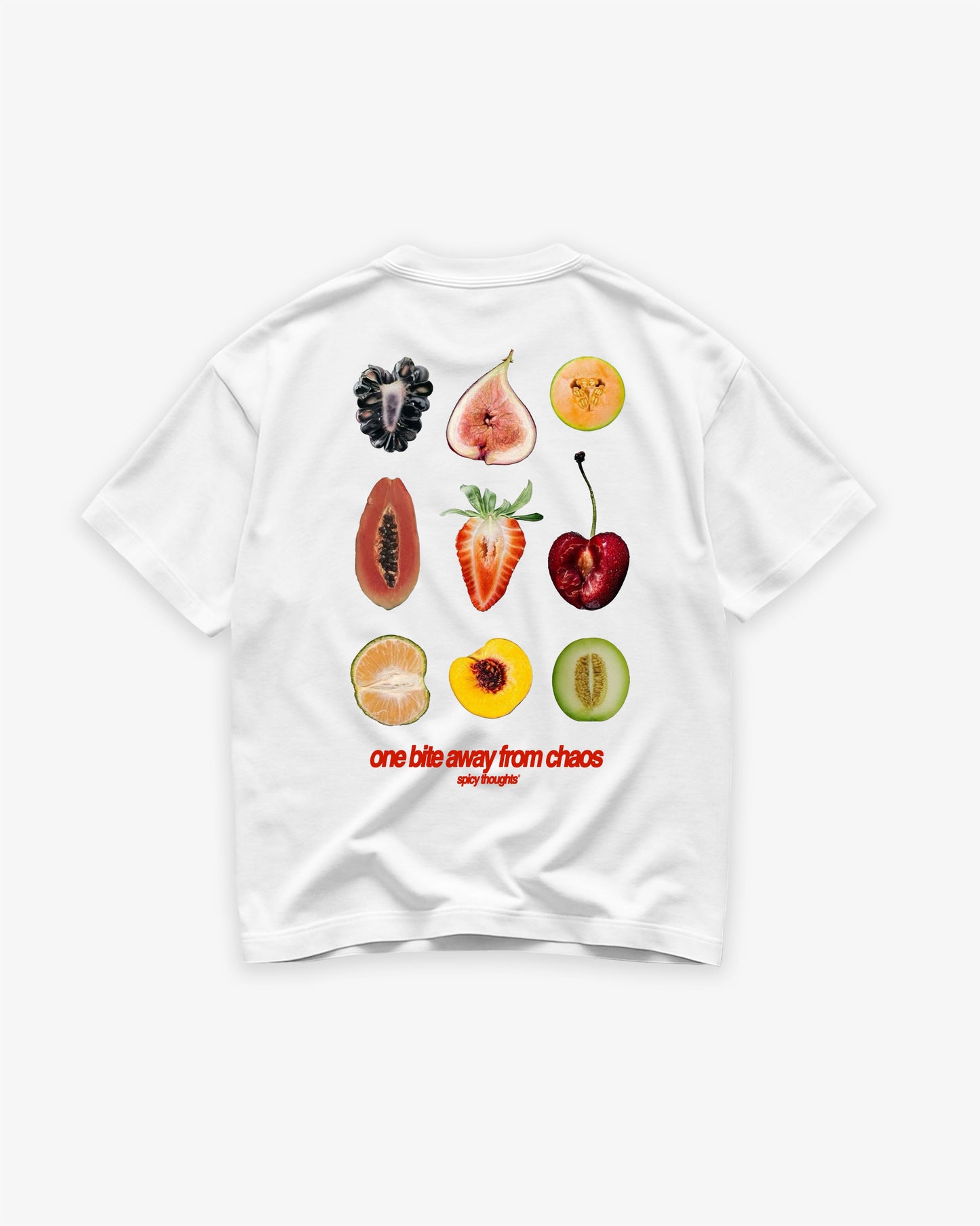 Heavy Oversized Tee - One Bite Away From Chaos