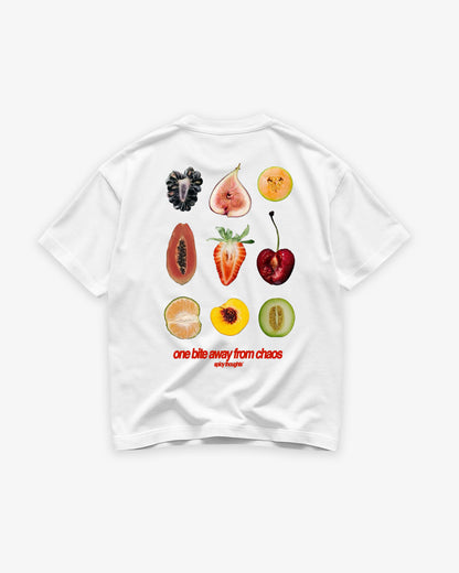 Heavy Oversized Tee - One Bite Away From Chaos