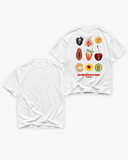 Heavy Oversized Tee - One Bite Away From Chaos