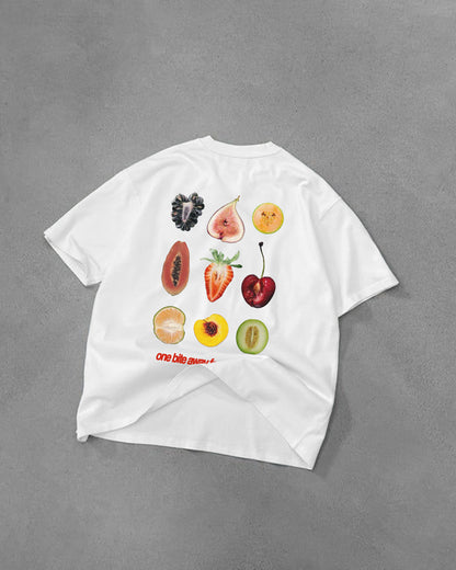 Heavy Oversized Tee - One Bite Away From Chaos