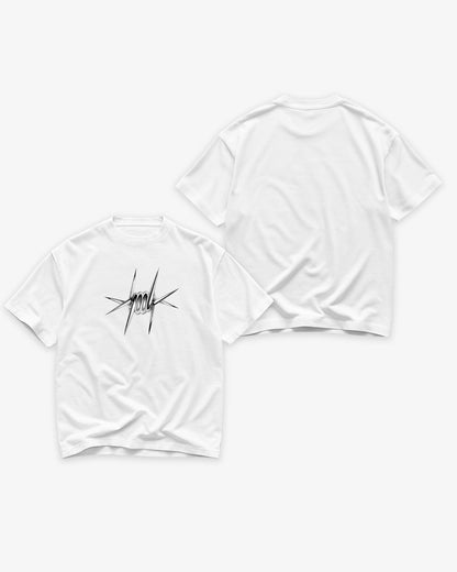 Heavy Oversized Tee White - Mood in Thorns