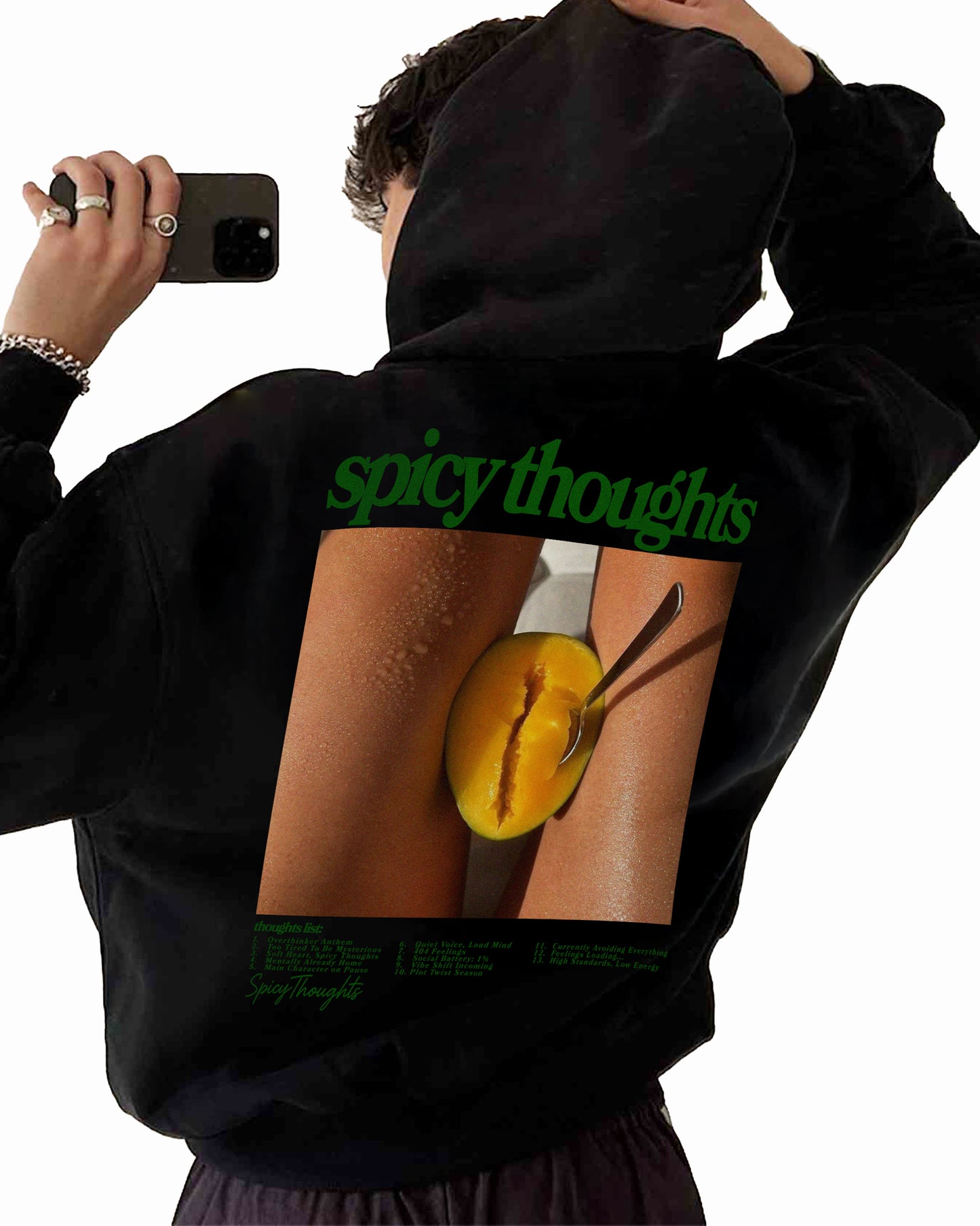 Oversized Hoodie Black - Thought List
